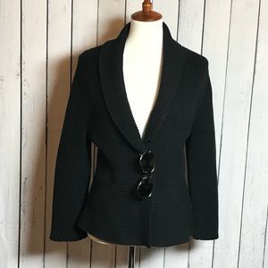 Super Cozy Black 9 West Knit Cardigan Jacket